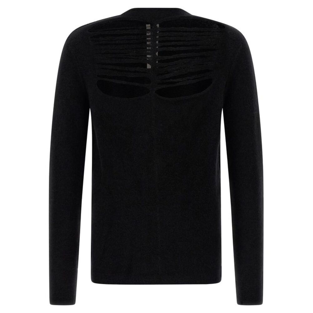 Rick Owens Black Wool Men's Cardigan